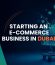 Entrepreneur managing an eCommerce business in Dubai with online shopping, digital marketing, and UAE business setup concept