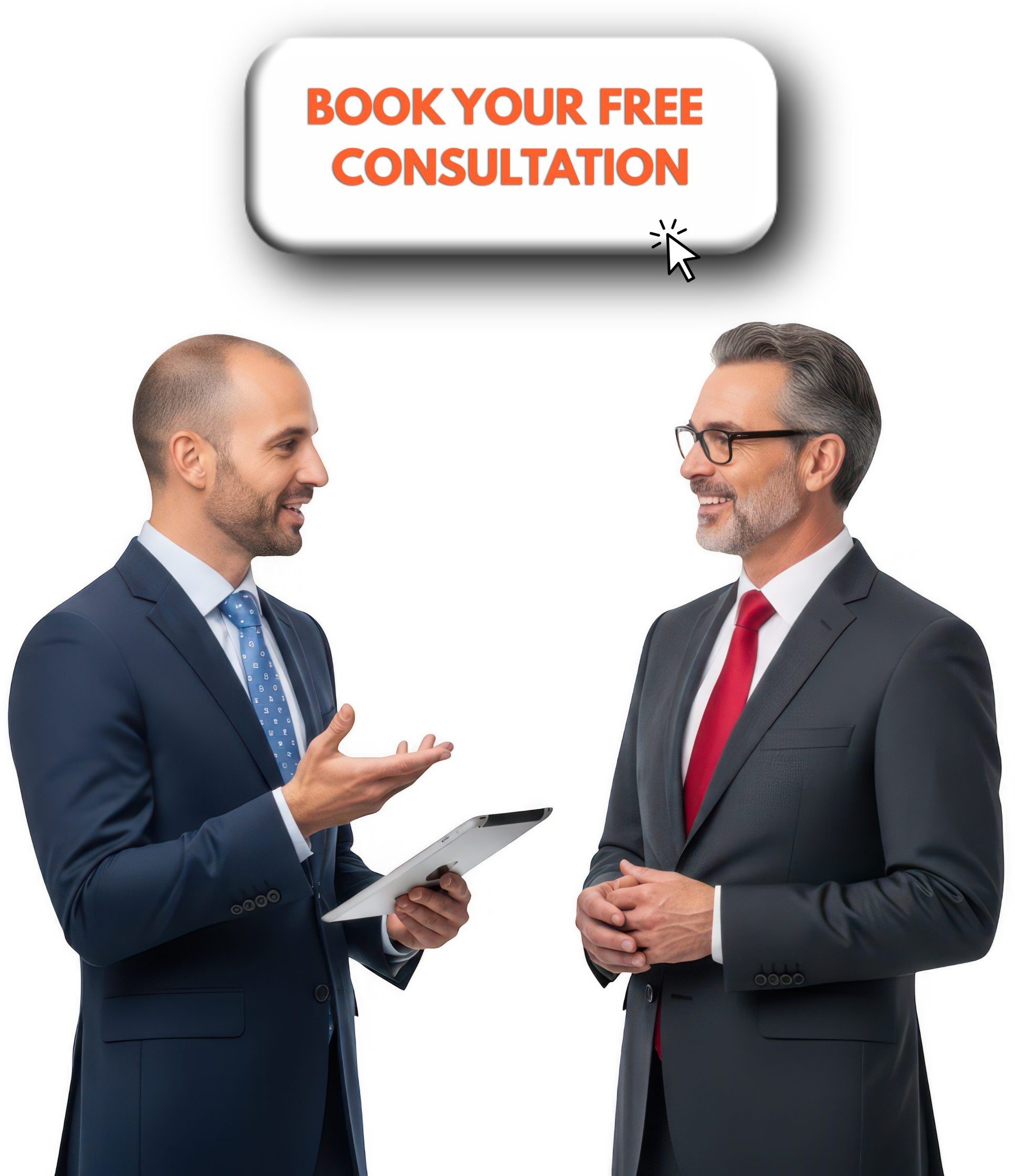 Business consultant discussing company formation options with an entrepreneur in Dubai